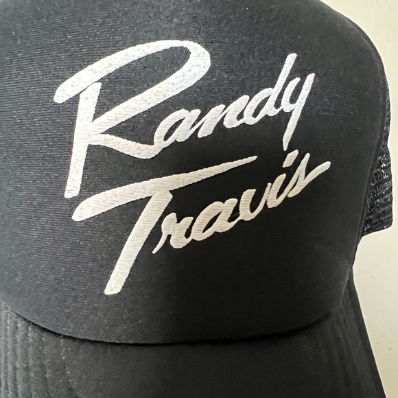 Vintage Randy Travis black hat cap. Mint condition. - Picture 3 of 5